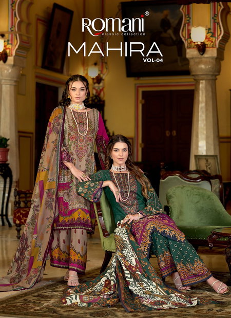 Mahira Vol 4 By Romani Cotton Printed Wholesale Dress Material Suppliers In Mumbai